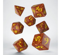 Classic RPG Caramel & yellow Dice Set (7)