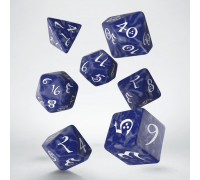 Classic RPG Cobalt & white Dice Set (7)