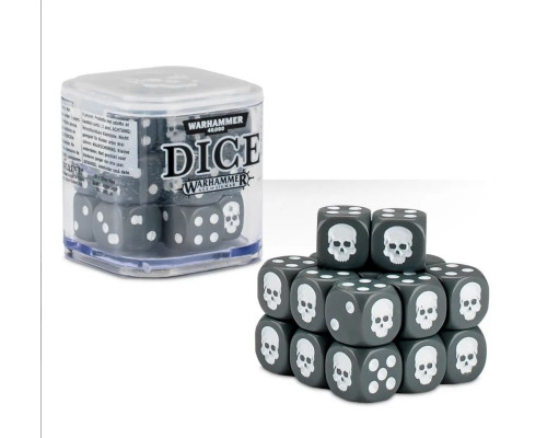 Warhammer 12mm Dice Set Grey