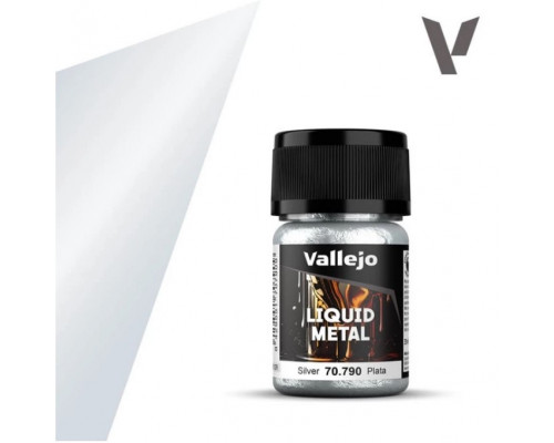 Vallejo - Liquid Gold / Alcohol-based metallics - Silver 35 ml