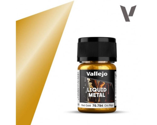 Vallejo - Liquid Gold / Alcohol-based metallics - Red Gold 35 ml