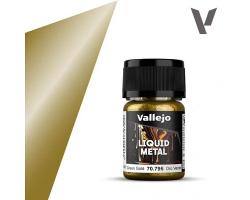 Vallejo - Liquid Gold / Alcohol-based metallics - Green Gold 35 ml