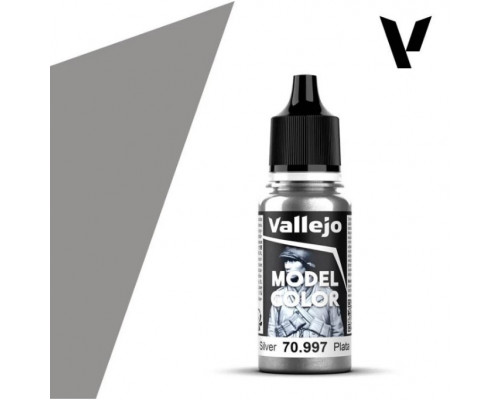 Vallejo - Model Color / Metallic - 195 - Silver 18 ml