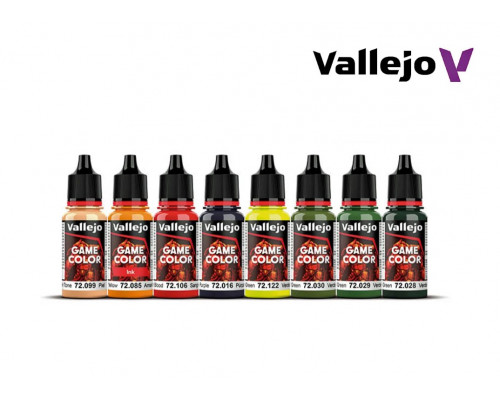 Vallejo - Game Color Orcs & Goblins 8 colors set 18 ml