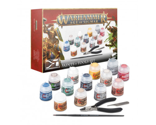 Warhammer Age of Sigmar: Paint + Tools Set