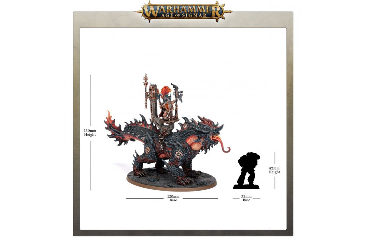 Auric Runefather & Magmadroth – Fyreslayers – Warhammer Age Of Sigmar – NIB – Games Workshop