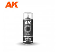 Fine Primer Black - Spray 400ml (Includes 2 nozzles) - AK Interactive