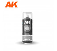 Fine Primer Grey - Spray 400ml (Includes 2 nozzles) - AK Interactive