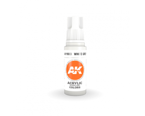 White Grey 17ml 3rd Gen Acrylics AK Interactive - AK11003