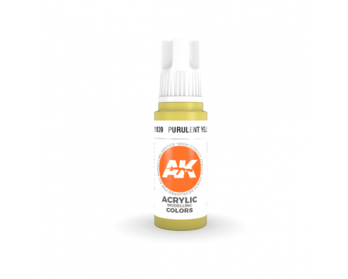 Purulent Yellow 17ml 3rd Gen Acrylics AK Interactive - AK11039
