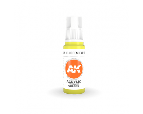 Fluorescent Yellow 17ml 3rd Gen Acrylics AK Interactive - AK11049