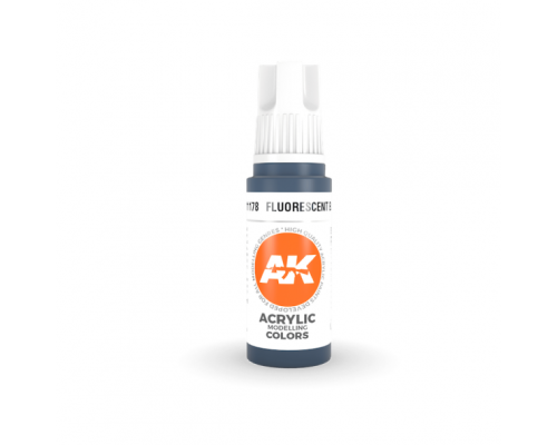 Fluorescent Blue 17ml 3rd Gen Acrylics AK Interactive - AK11178