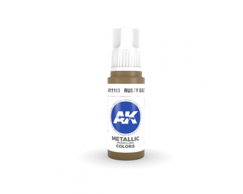 Rusty Gold 17ml 3rd Gen Acrylics AK Interactive - AK11193