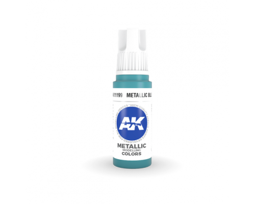 Metallic Blue 17ml 3rd Gen Acrylics AK Interactive - AK11199
