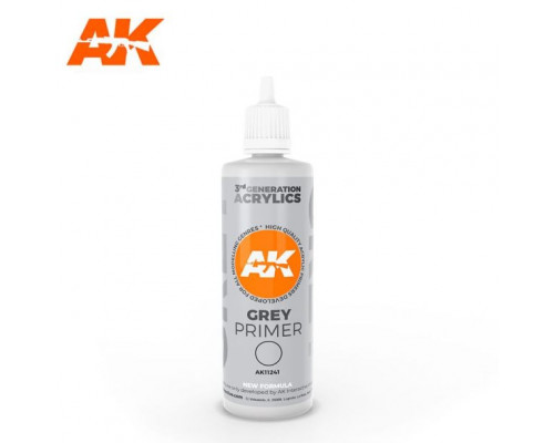 100ml Grey Primer 3rd Gen AK Interactive AK11241