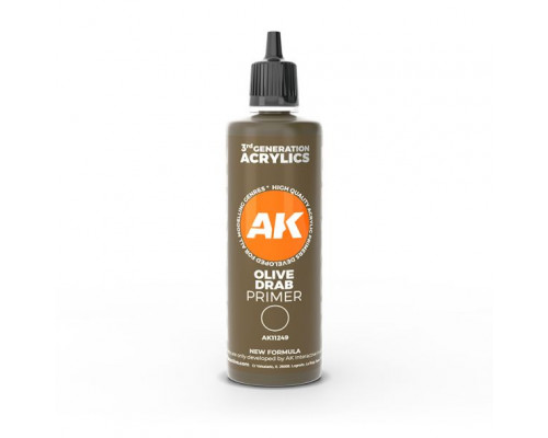 Olive drab surface Primer 100 ml 3GEN - AK Interactive