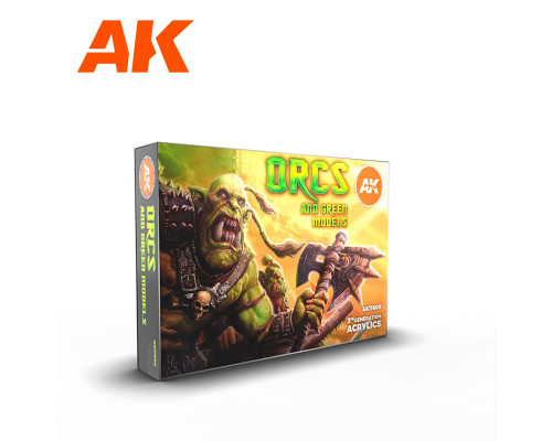 Orcs And Green Creatures 3rd Gen Acrylic Set AK Interactive - AK11600