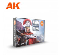 Non Metallic Metal: Steel 3rd Gen Acrylic Set AK Interactive - AK11601