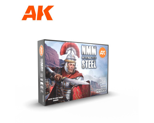 Non Metallic Metal: Steel 3rd Gen Acrylic Set AK Interactive - AK11601