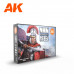 Non Metallic Metal: Steel 3rd Gen Acrylic Set AK Interactive - AK11601