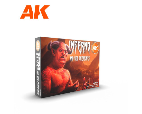 Inferno And Red Creatures 3rd Gen Acrylic Set AK Interactive - AK11604