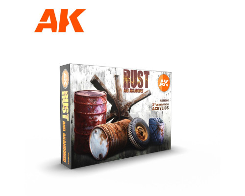 Rust Colours 3rd Gen Acrylic Set AK Interactive - AK11605