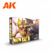 NMM Non Metallic Metal - GOLD- 3rd Gen Acrylic Set AK Interactive - AK11606