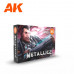 Metallics Colours 3rd Gen Acrylic Set AK Interactive - AK11608