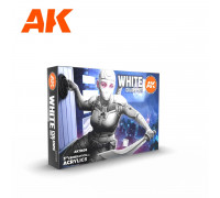 White Colours 3rd Gen Acrylic Set AK Interactive - AK11609
