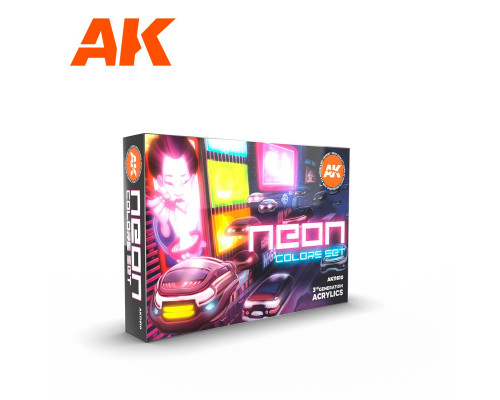 Neon Colors 3rd Gen Acrylic Set AK Interactive - AK11610