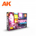 Neon Colors 3rd Gen Acrylic Set AK Interactive - AK11610