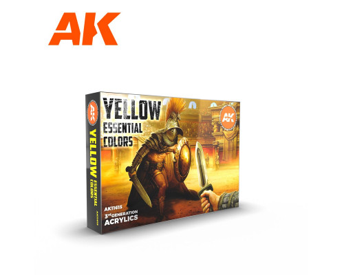 Yellow Essential Colors 3Gen Set AK Interactive - AK11615
