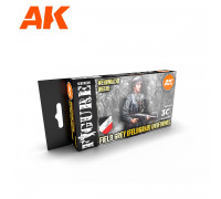 German Field Grey Uniforms 3G Paint Set - AK Interactive - AK11627
