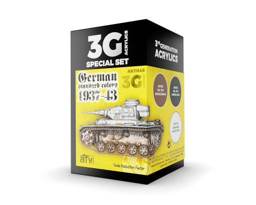 German Standard Colors 1937-1943 3G Paint Set - AK Interactive - AK11645