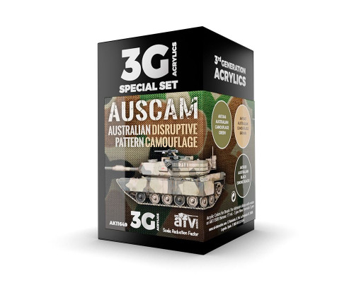 AUSCAM Colours Australian DPCU 3G Paint Set - AK Interactive - AK11649