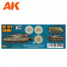 IDF AFV Colors 3G Paint Set - AK Interactive - AK11650