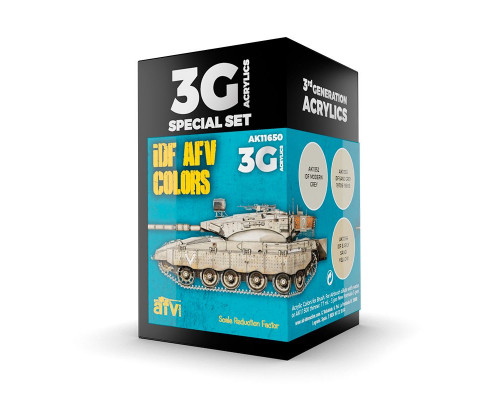 IDF AFV Colors 3G Paint Set - AK Interactive - AK11650