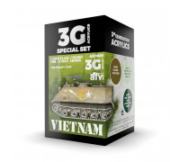 Vietnam Camouflage Colors For Jungle Paint Set - AK Interactive - AK11659