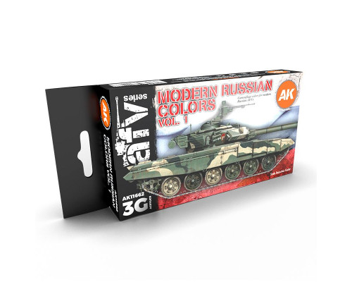 Modern Russian Colors Vol 1 3G Paint Set - AK Interactive - AK11662