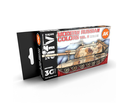 Modern Russian Colors Vol 2 3G Paint Set - AK Interactive - AK11663