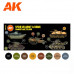 WWII US Army And USMC Camouflage Colors - AK Interactive - AK11668