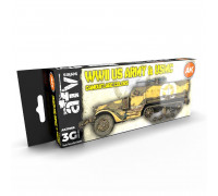 WWII US Army And USMC Camouflage Colors - AK Interactive - AK11668