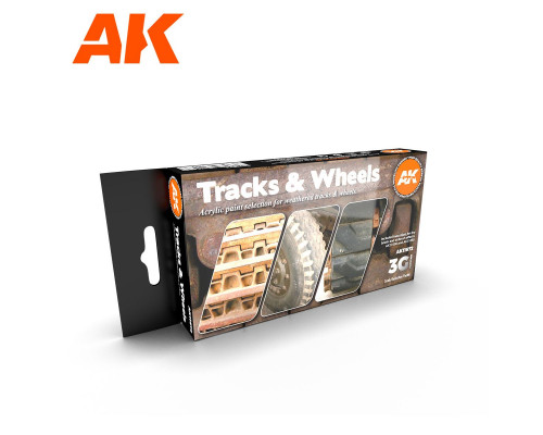 Tracks And Wheels 3G Paint Set - AK Interactive - AK11672