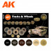 Tracks And Wheels 3G Paint Set - AK Interactive - AK11672