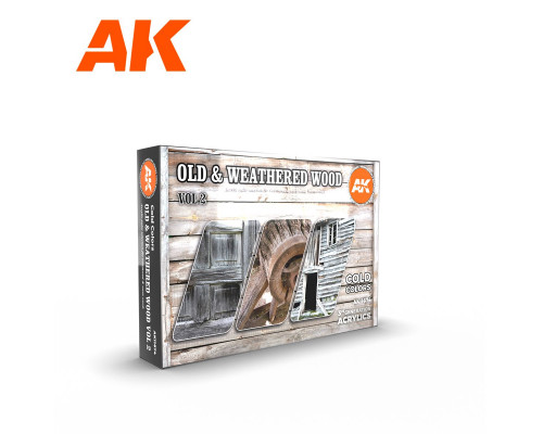 Old & Weathered Wood Vol 2 Set AK Interactive - AK11674