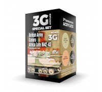 British Army Colors Africa Late 1942-43 Paint Set - AK Interactive - AK11678