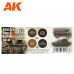 British Army Colors NW Europe 1941-44 Paint Set - AK Interactive - AK11680