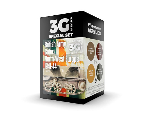 British Army Colors NW Europe 1941-44 Paint Set - AK Interactive - AK11680