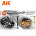 Black & Cream White Vehicle Interiors 3G Paint Set - AK Interactive - AK11683