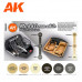 Black & Cream White Vehicle Interiors 3G Paint Set - AK Interactive - AK11683